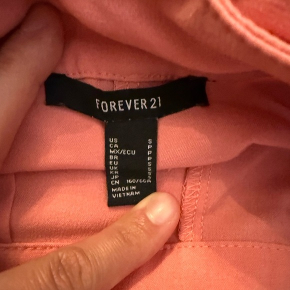 Forever 21 Women's Pink Wide-Leg Pants - Picture 2 of 3